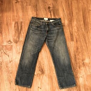 Current/Elliott Classic Blue Denim Jeans women’s 24 boyfriend high low